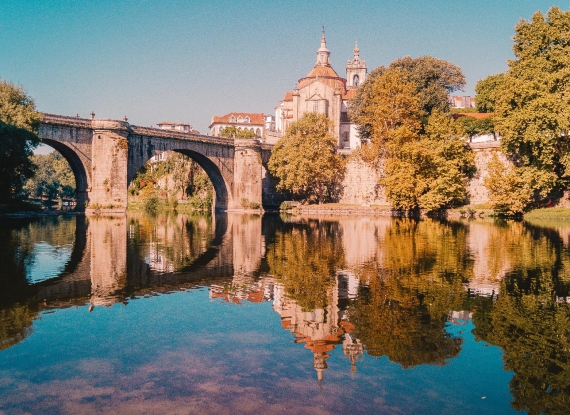 Um dos pontos emblemáticos de Amarante: a ponte de São Gonçalo sobre o Rio.