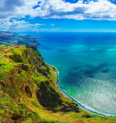 A vista do miradouro de Solar da Boaventura, Madeira