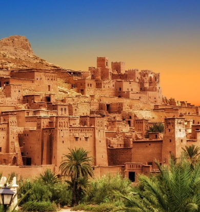 A histórica cidade de Ait-ben-Haddou, em Marrocos